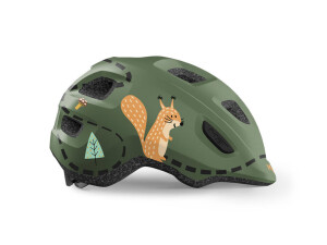 Met Hooray Kinderfahrradhelm grün/Eichhörnchen