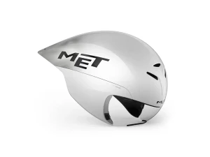 MET Drone Wide Body 2 Fahrradhelm White Metallic Gr. 55–58 cm